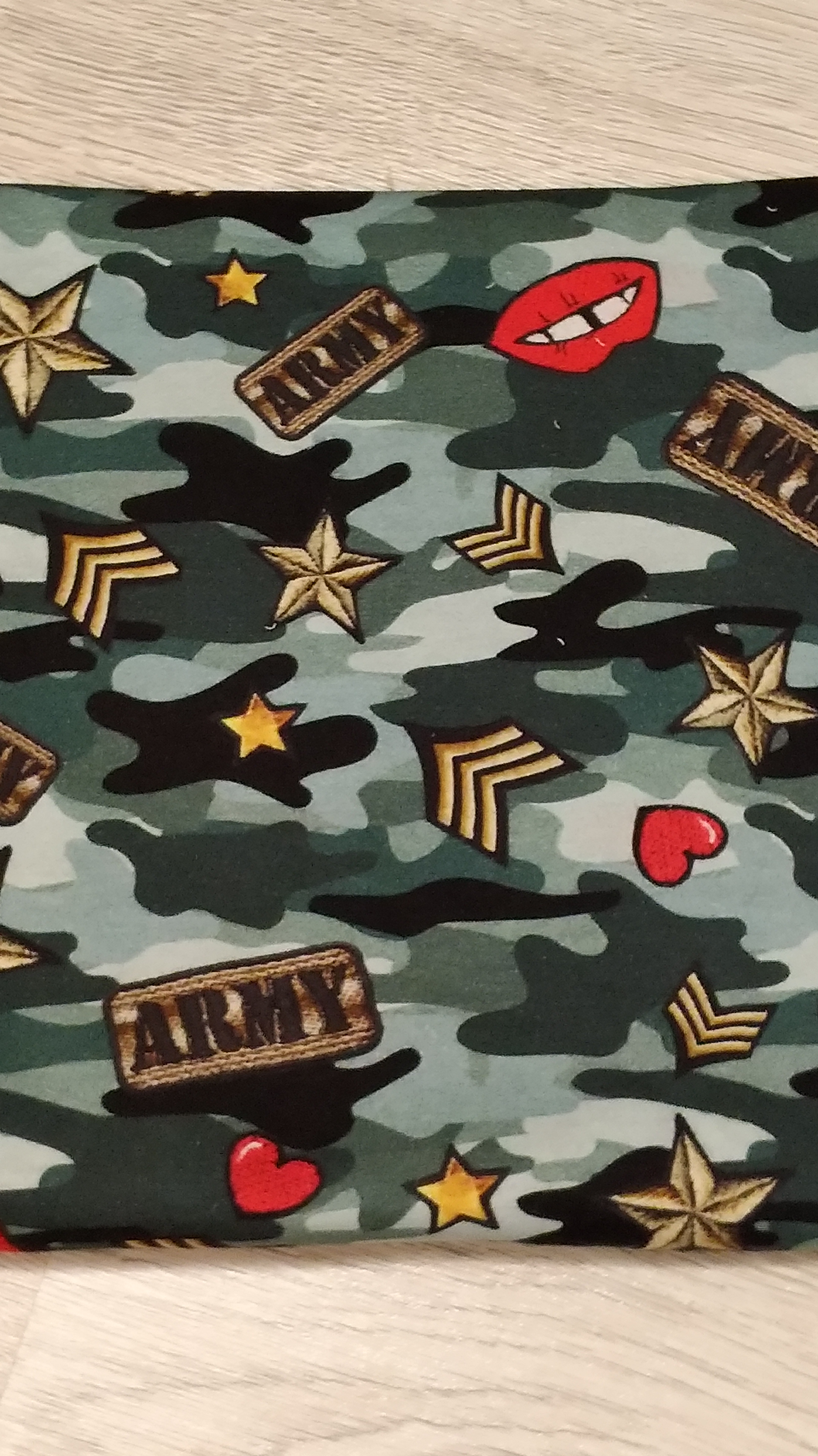 100% Bavlněný úplet - Army