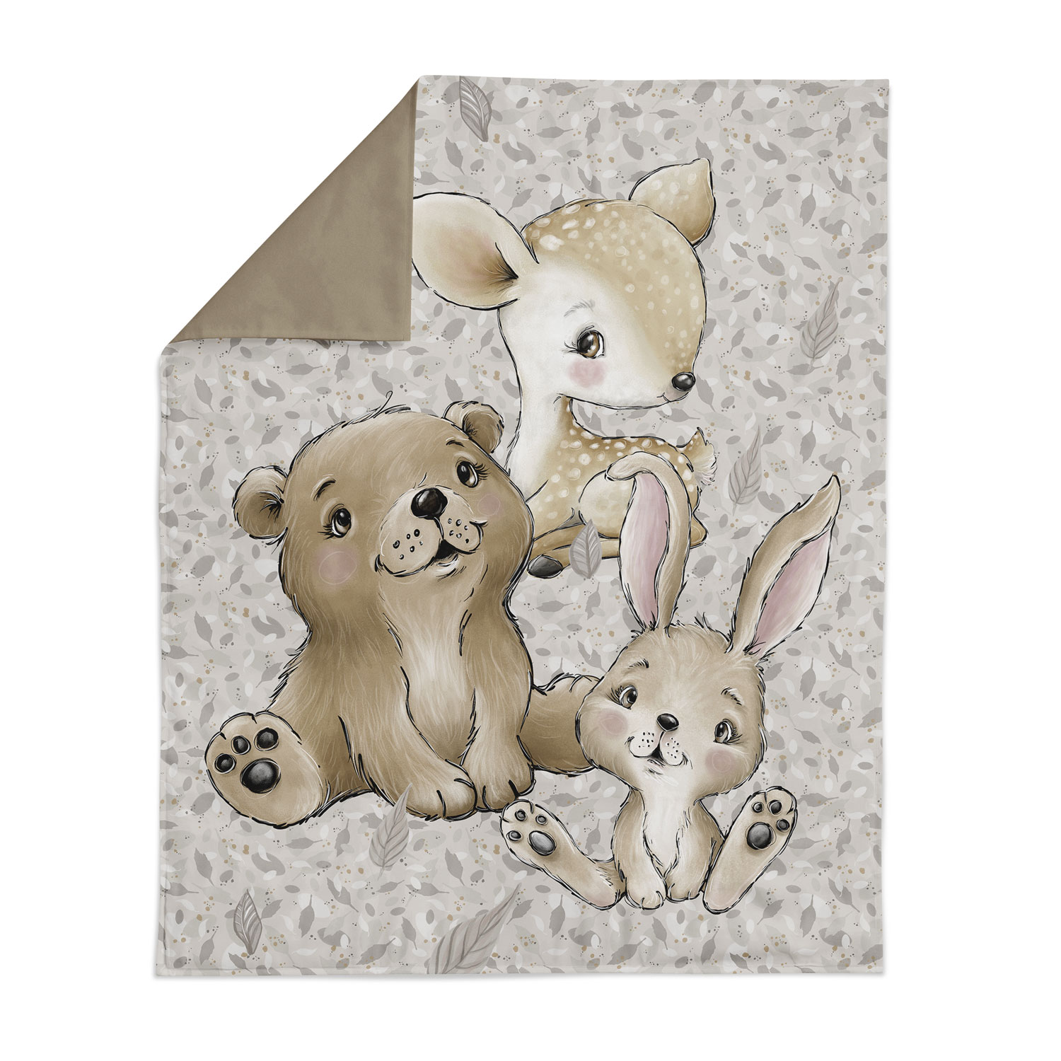 Panel plátno - Lesní zvířátka 75x100cm