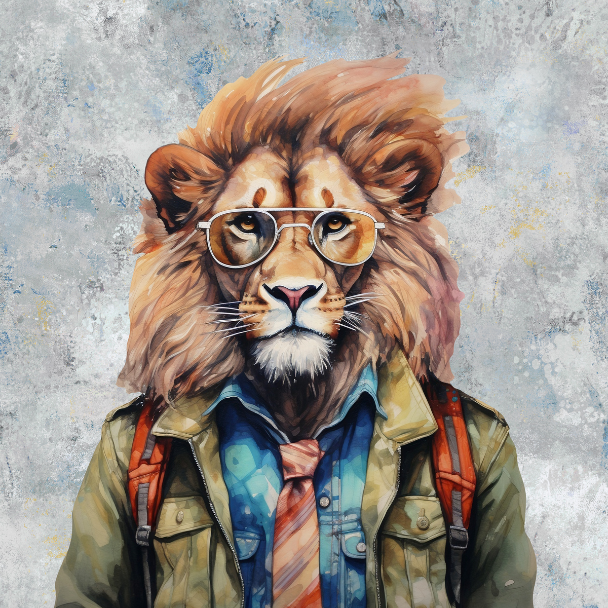 Panel teplákovina - Lev hipster