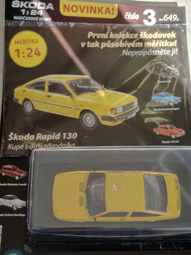 ŠKODA nadčasové ikony 1:24 - Škoda Rapid 130 - č. 3
