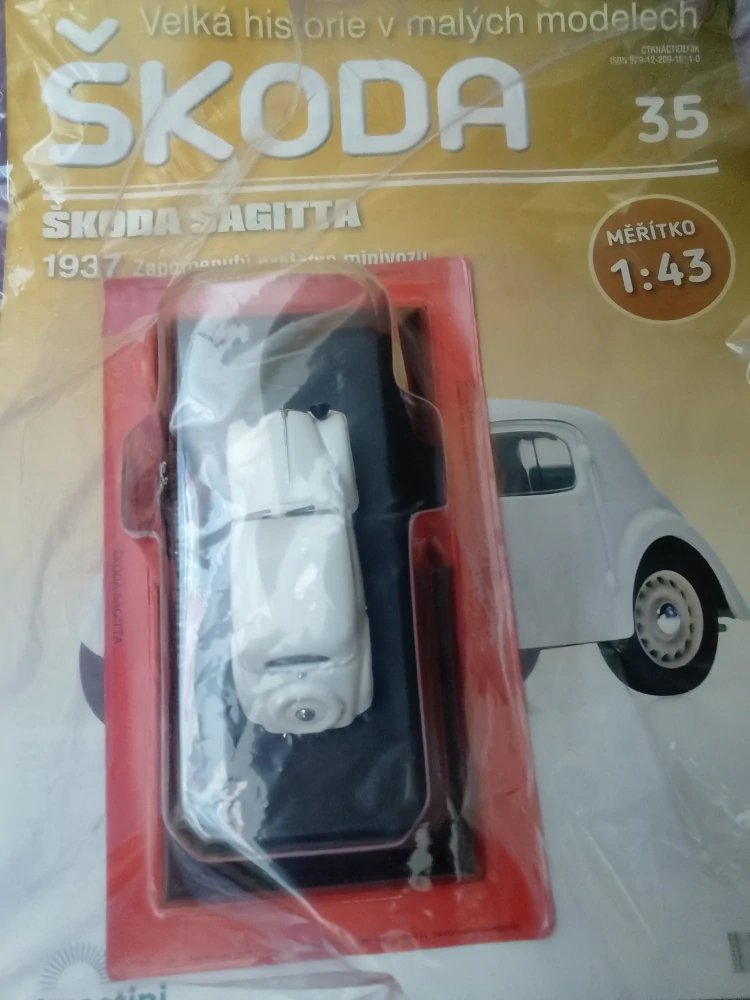 Velká historie v malých modelech ŠKODA 1:43 - Škoda Sagitta 1937 - č. 35