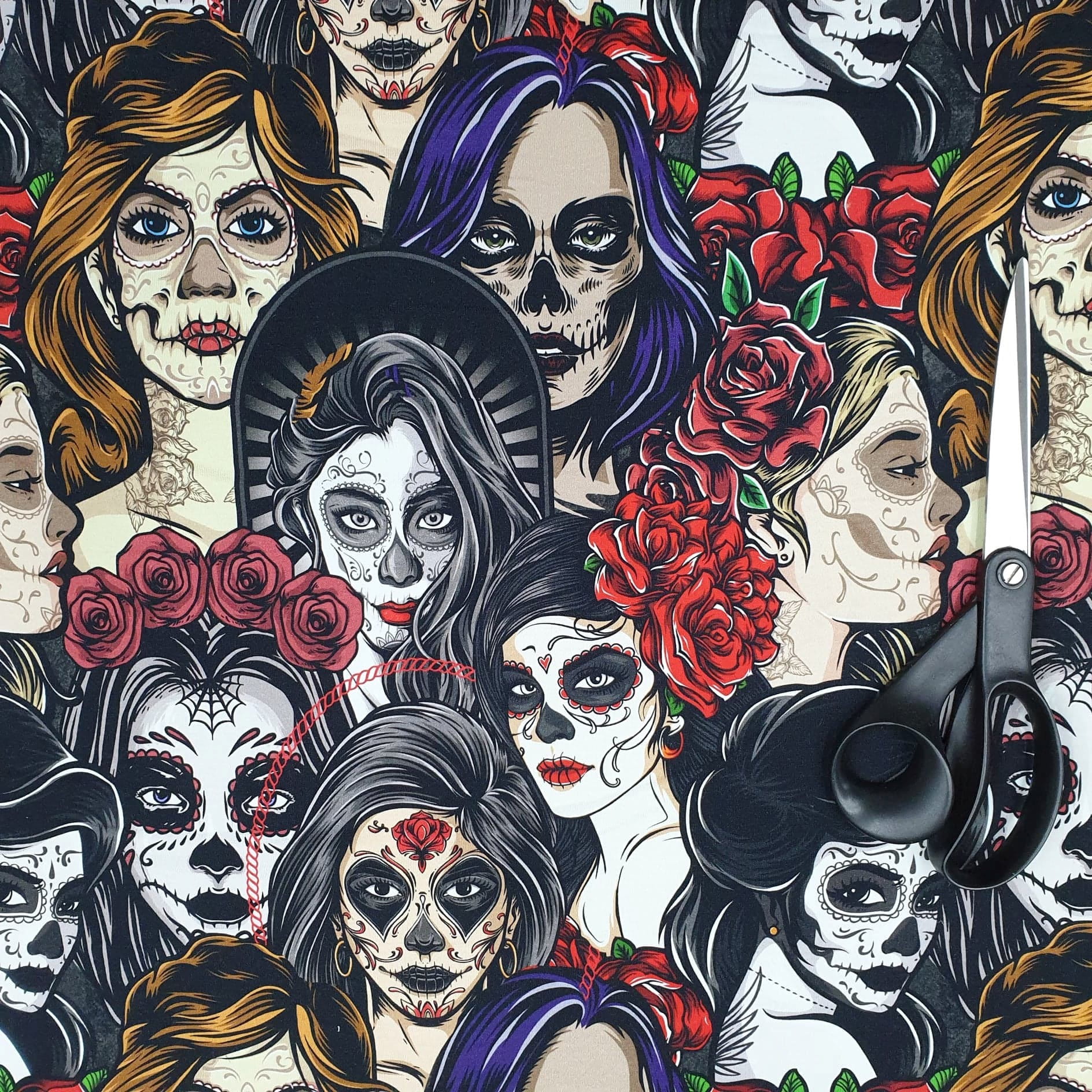 Teplákovina počesaná - Santa Muerte