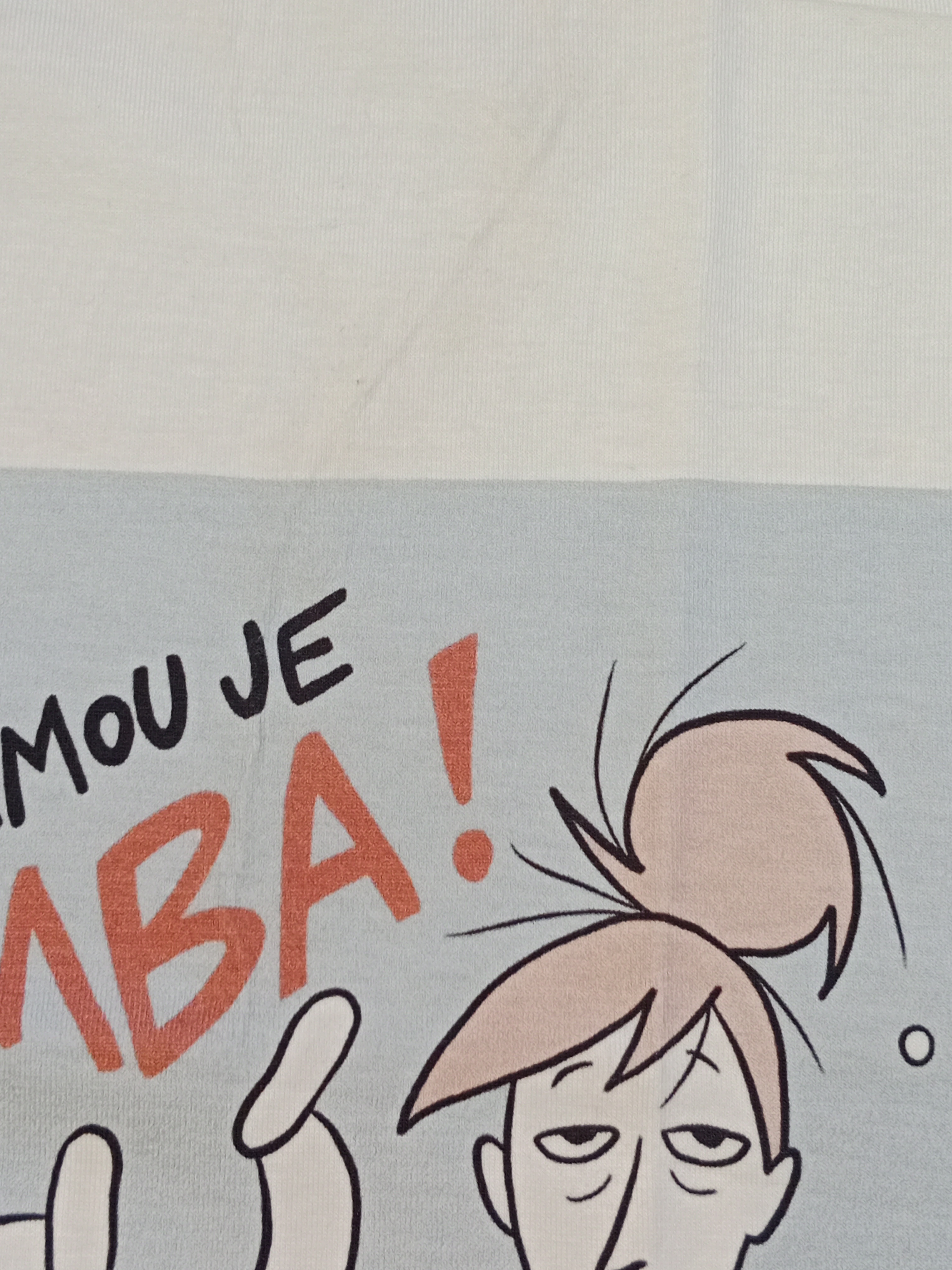 Panel úplet - Být mámou je BOMBA! Bílý gauč - 2.jakost - lehce ušpiněné