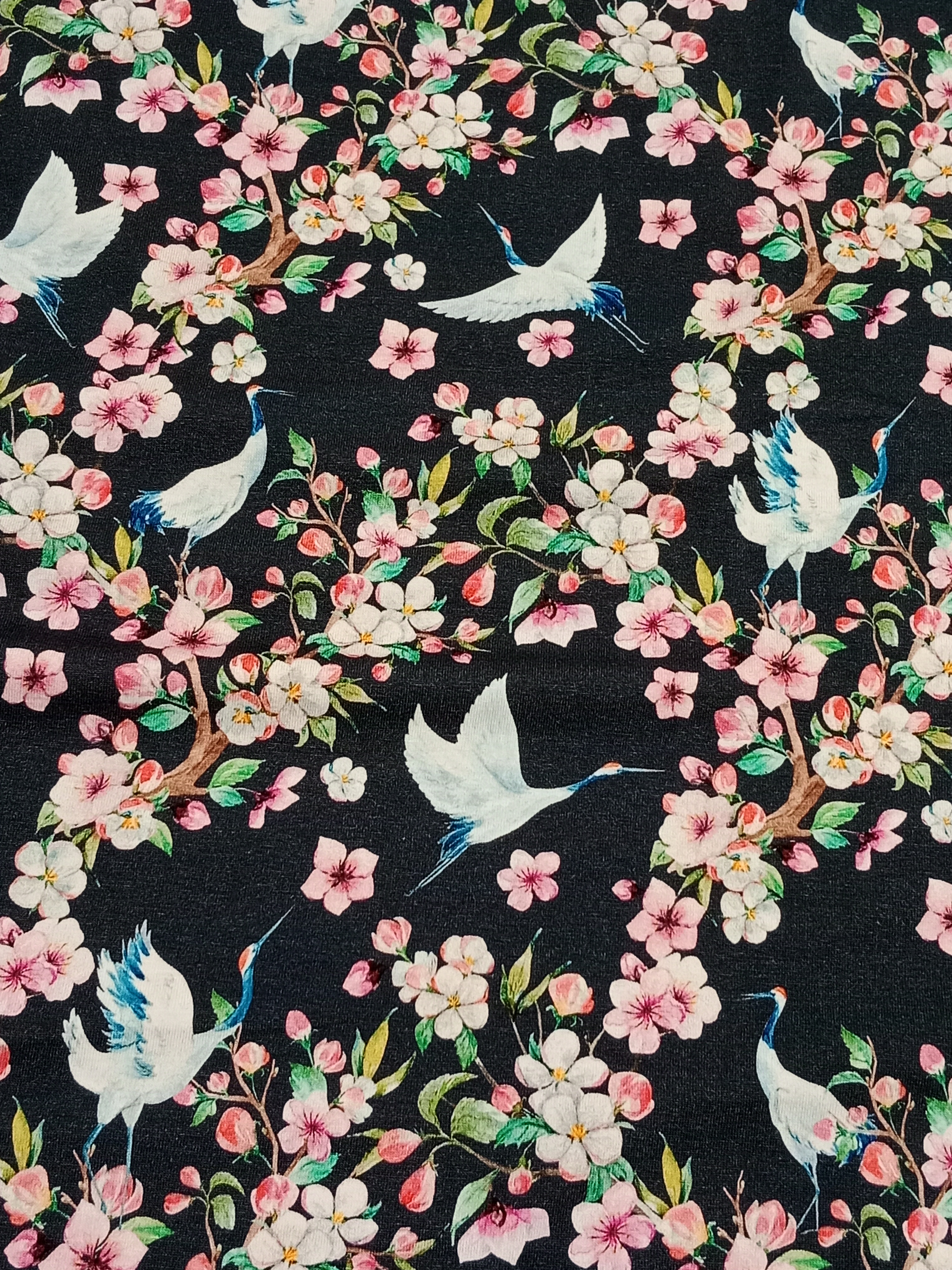 Úplet - Jeřábi a květiny