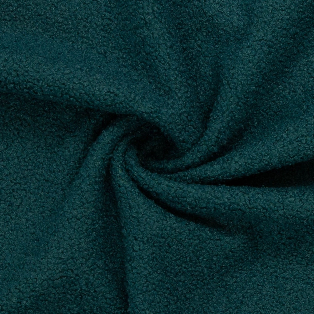 Teddy-Boucle fleece - Tm. tyrkys
