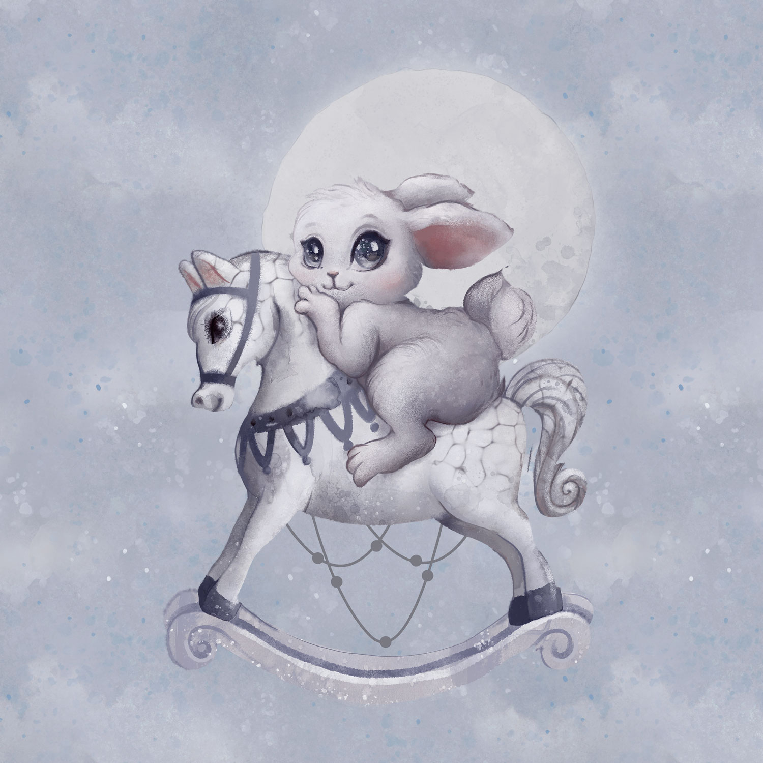 Teplákovina - Helloween zajíček na koníkovi