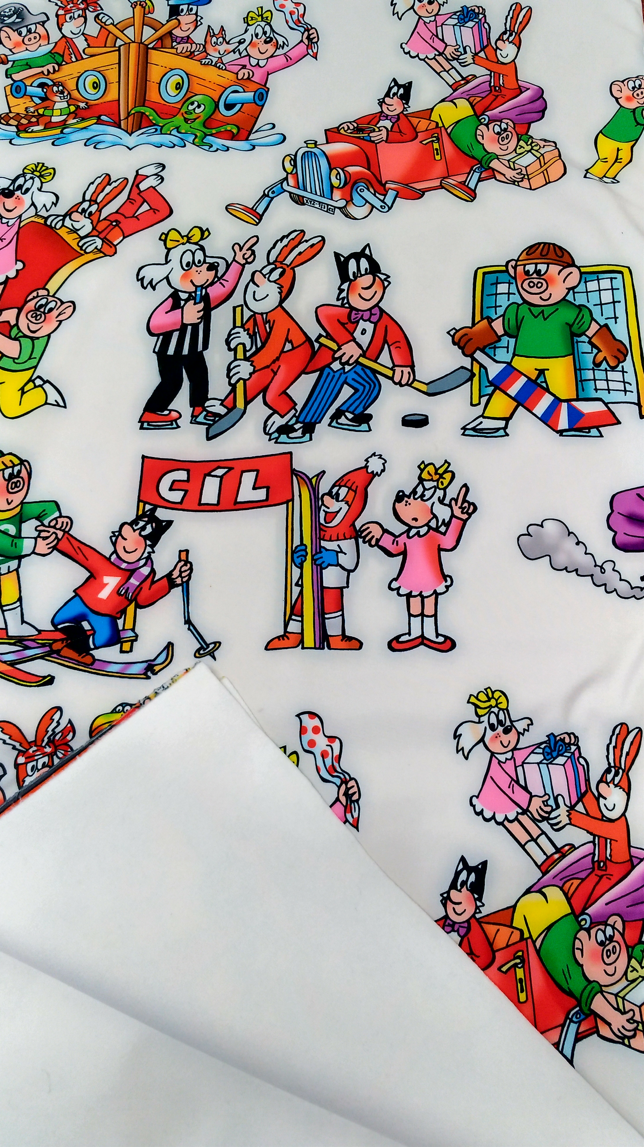 Softshell zimní - Čtyřlístek na šedé