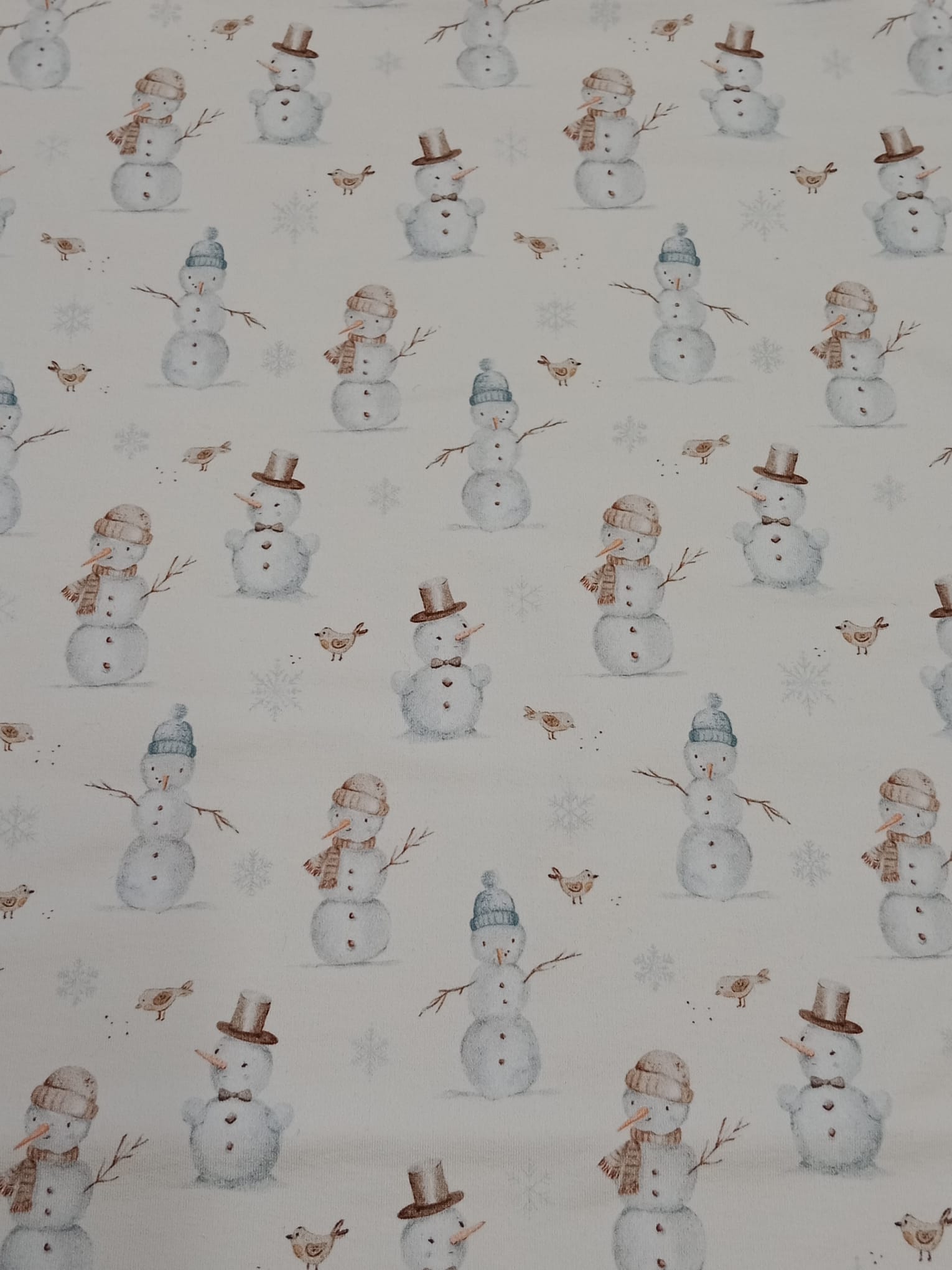 Počesaná teplákovina - Sněhuláci