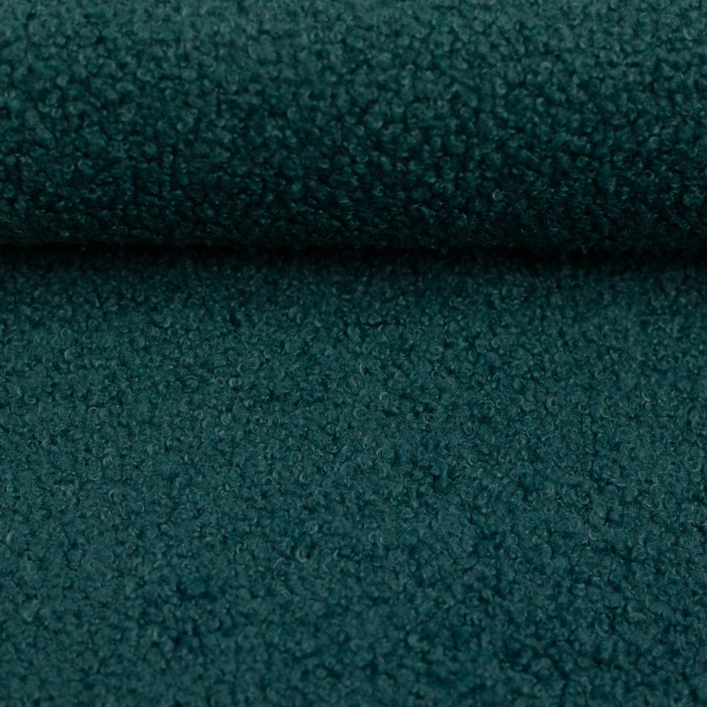 Teddy-Boucle fleece - Tm. tyrkys