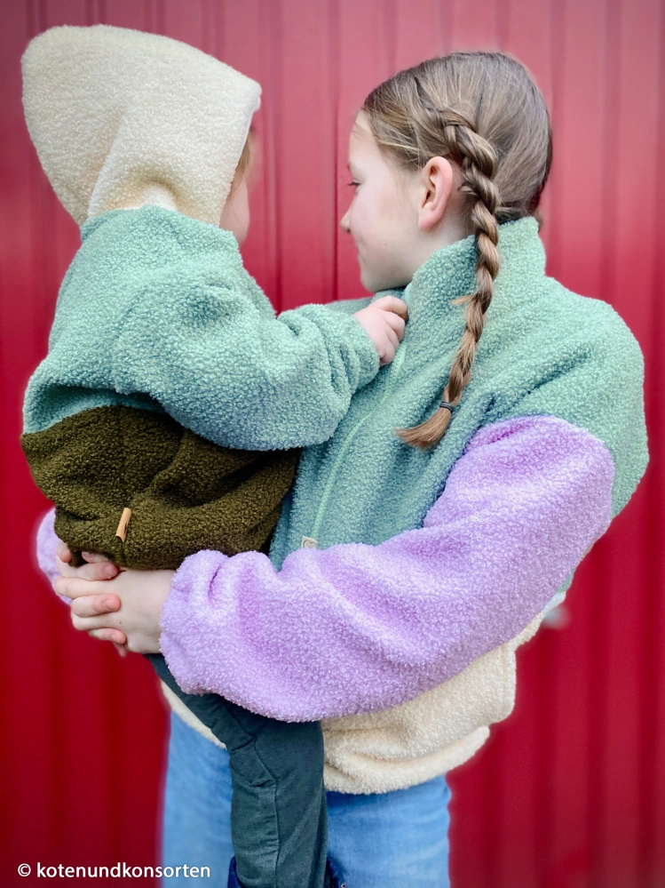 Teddy-Boucle fleece - Levandule