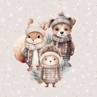 Panel teplákovina - Zimní přátelé