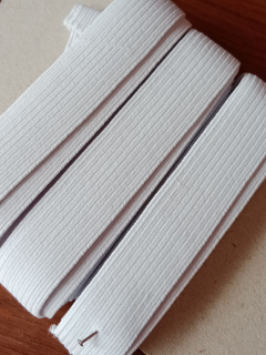 PRUŽENKA ELASTICKÁ LÍČKOVÁ - GUMA PRÁDLOVÁ 14,4 mm, bílá 5m