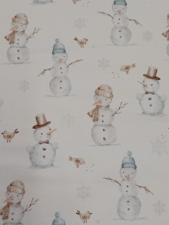 Počesaná teplákovina - Sněhuláci