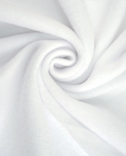 Micro polar fleece - Bílá