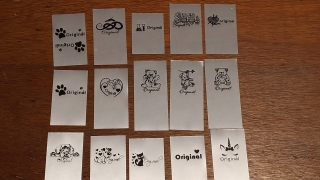 ŠTÍTKY DO ŠVU - Bílé jednostranné