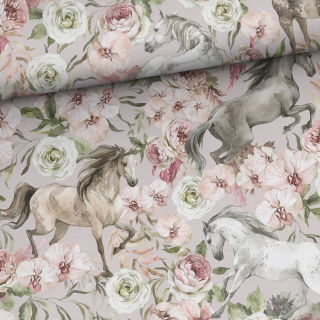 Teplákovina - Koně v růžích