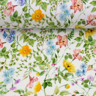 Úplet - Květiny se slunečnicí, drobné květy