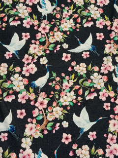 Úplet - Jeřábi a květiny