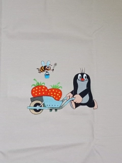 Panel úplet - KRTEK A JAHODY - šedá