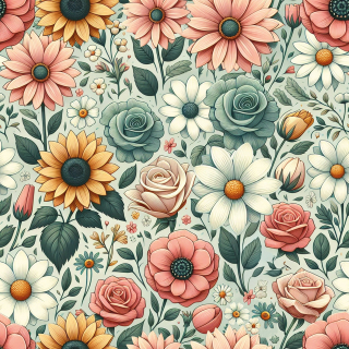 Softshell - Květiny