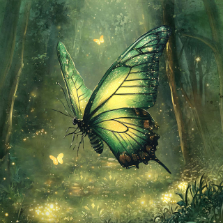 Panel teplákovina -  Bájný motýl