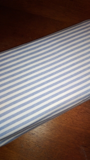 Náplet hladký - Finerib - Modrobílé pruhy