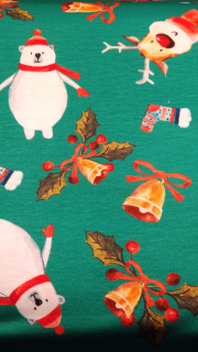 100% Bavlněný úplet - Vánoční