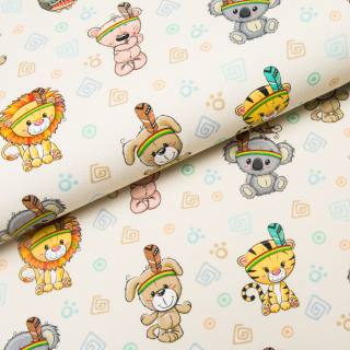 Teplákovina - Zvířátka s indiánskou čelenkou