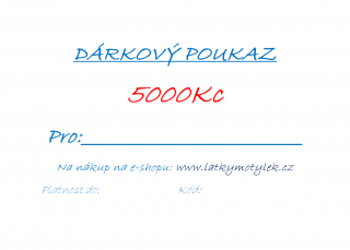 DÁRKOVÝ POUKAZ 5000Kč