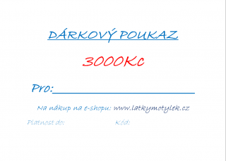 DÁRKOVÝ POUKAZ 3000Kč