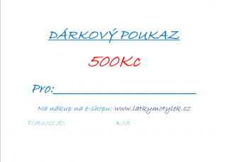 DÁRKOVÝ POUKAZ 500Kč