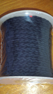 ODĚVNÍ ŠŇŮRA BAVLNĚNÁ, Černá 8,8mm