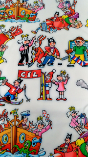 Softshell zimní - Čtyřlístek na šedé